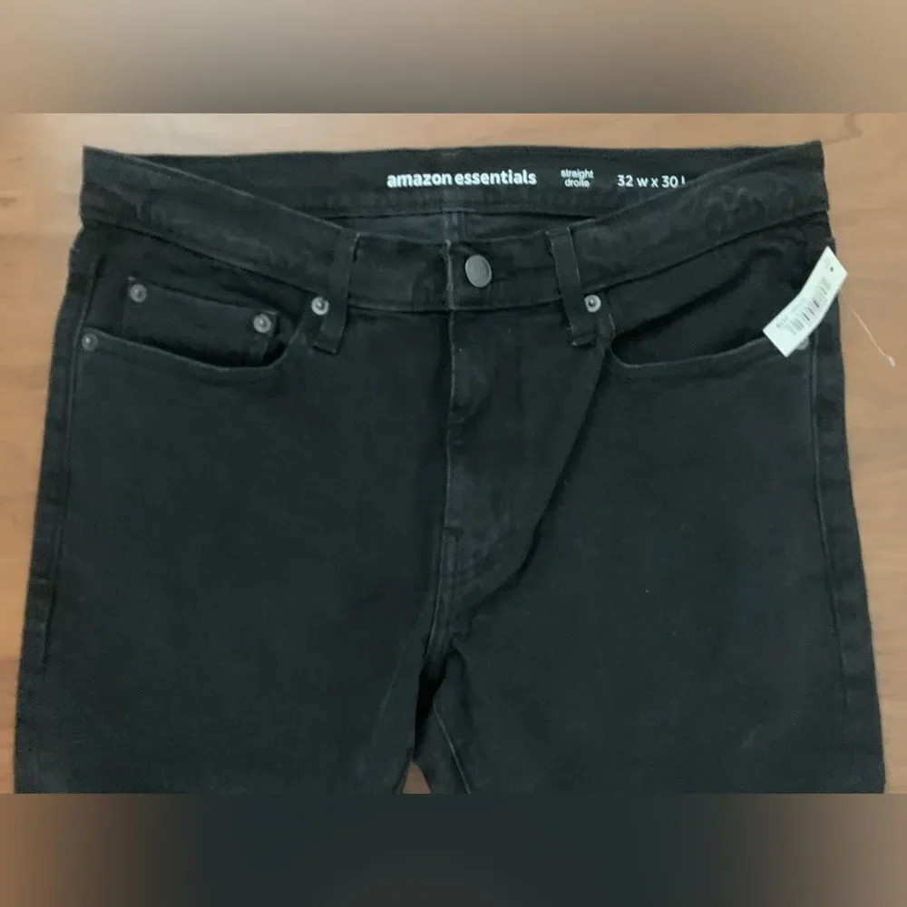 NWT Amazon Essentials Straight Jeans - Picture 3 of 5